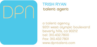 DPN DPN Talent agency card for Trish Ryan